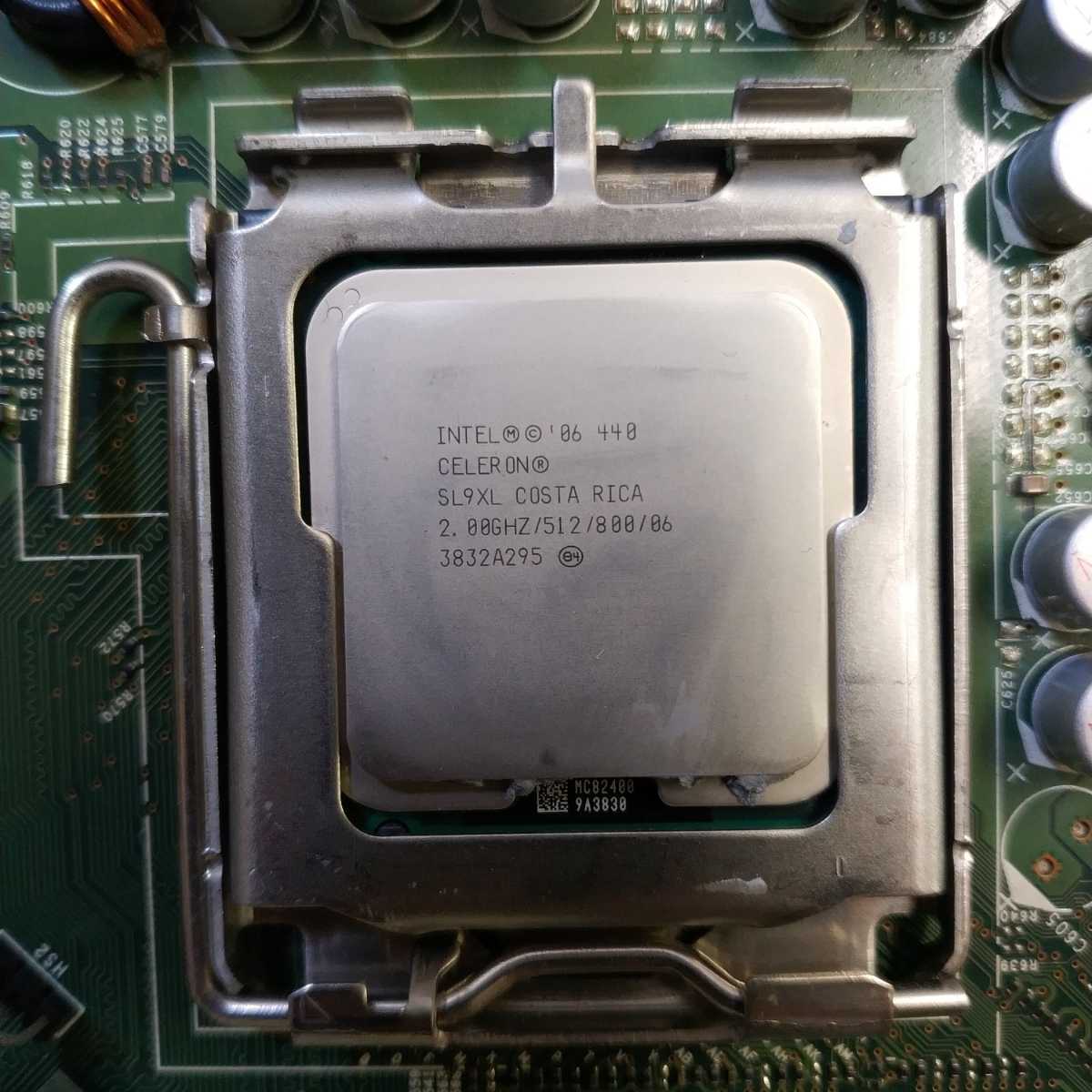 岐阜 即日発 送料無 ★ Dell Optiplex 755 マザーボード 0PU052 ★ CPU Celeron 440 2GHz LGA775 ★ BIOS立ち上がり確認済み M759_画像4