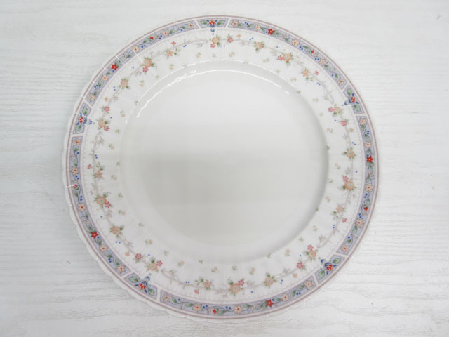 ★YC8010　NARUMI　プレート　花柄　Fine ivory china　ナルミ　盛皿　大皿　レトロ　アンティーク　洋食器　送料無料★_画像1