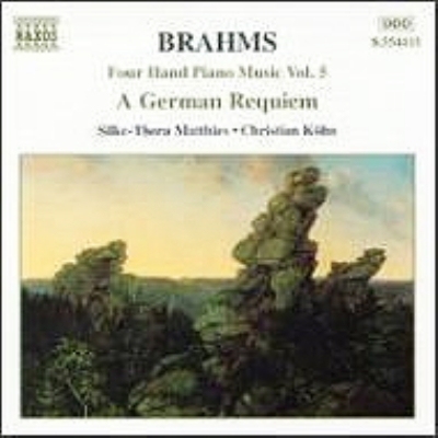 ブラームス　4手のピアノ作品集　vol5 ドイツレクイエム 輸入盤中古_画像1