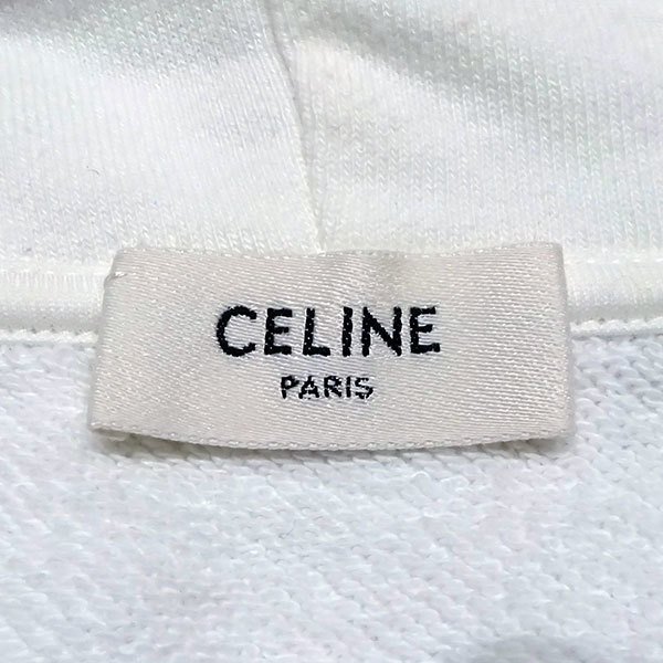 CELINE セリーヌ フーディパーカー サイズL ホワイト メンズ ファッション【中古】_画像4