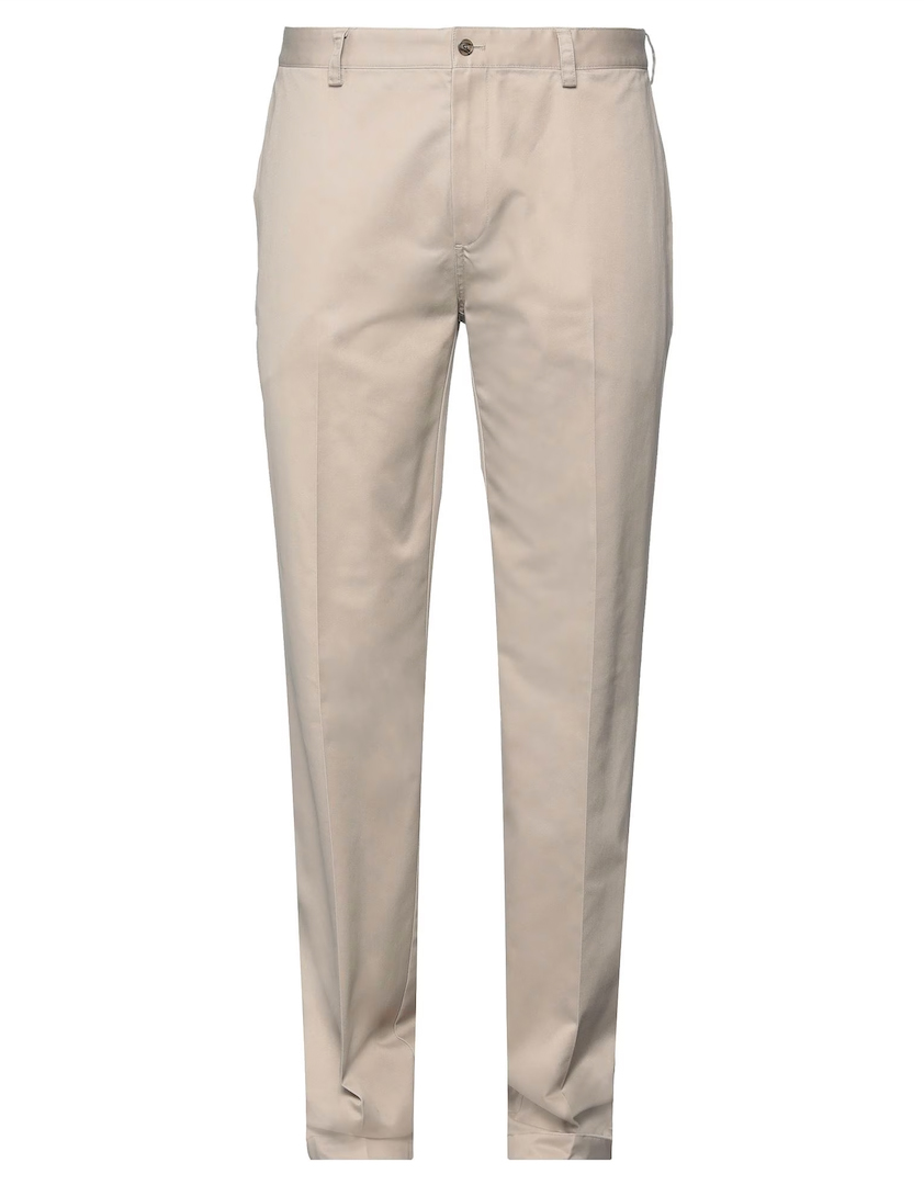 BROOKS BROTHERS light weight chino cotton chino pants beige 40 -inch big size slim Fit 