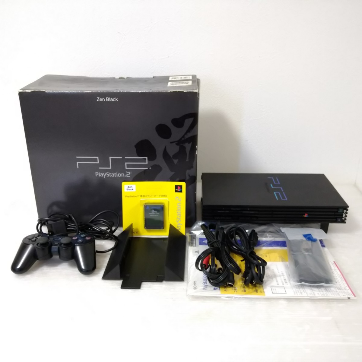 【美品】 SONY PS2 SCPH-37000B 禅 ブラック プレイステーション2 ゼンブラック PlayStation2 Zen Black プレステ2 レアカラー 限定 動作品