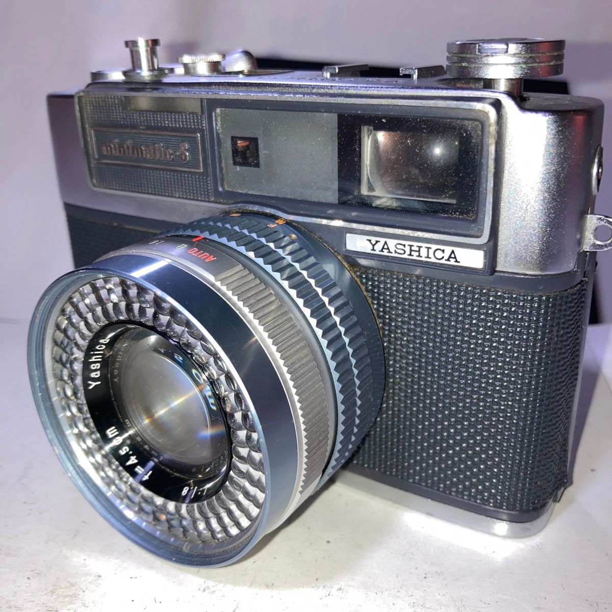 ヤシカm inimatic-Sコンパクトレンジファインダーフィルムカメラ。機能動作確認、即実写可能。レトロ希少品激レアレトロ調