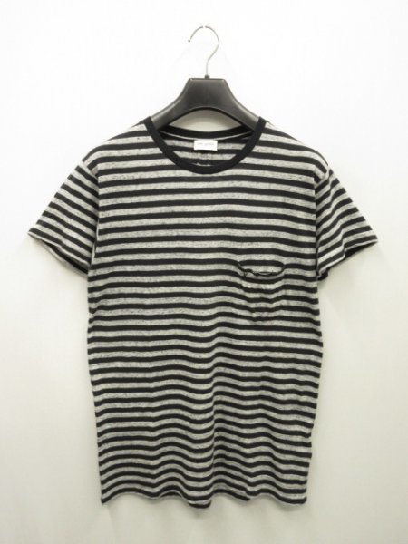 【超目玉枠】 サンローラン PARIS LAURENT パリ★洗える ポケット YSL刺繍付 ボーダー 半袖 Tシャツ サイズS ジャパン正規品★SAINT 半袖Tシャツ 【超目玉枠】 サンローラン PARIS LAURENT パリ★洗える ポケット YSL刺繍付 ボーダー 半袖 Tシャツ サイズS ジャパン正規品★SAINT 半袖Tシャツ
