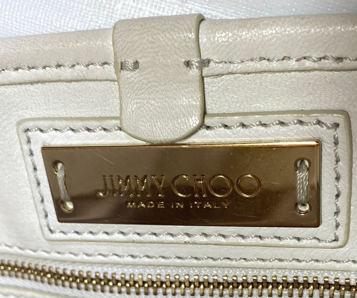 JIMMY CHOO ジミーチュウ SASHA/M サシャ ハンドバッグ トートバッグ ショルダーバッグ バック レザー ホワイト ３色スタースタッズ 肩掛け