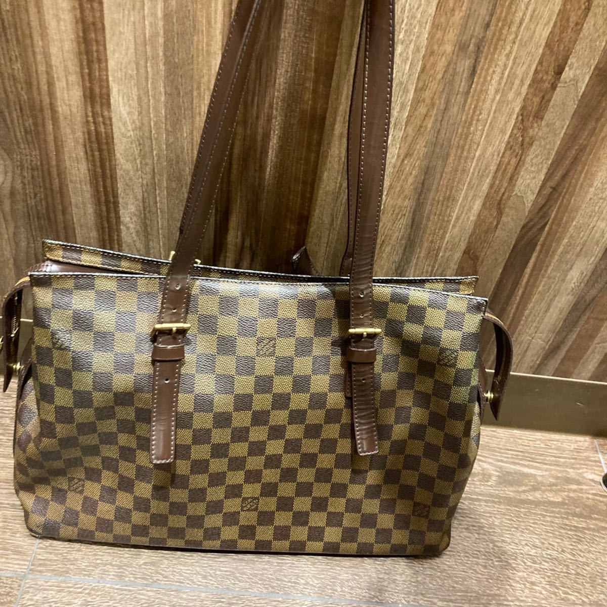 LOUIS VUITTON ルイヴィトン ダミエ チェルシー ハンドバッグ トート