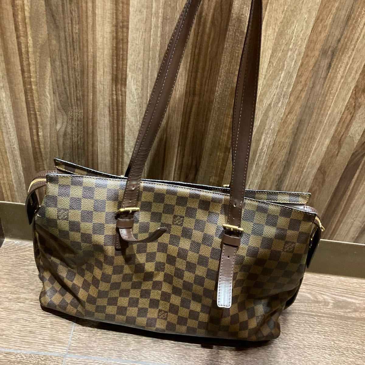 LOUIS VUITTON ルイヴィトン ダミエ チェルシー ハンドバッグ トート