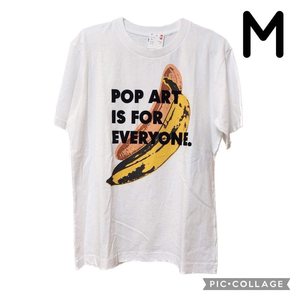 ユニクロ アンディウォーホル Tシャツ UT ホワイト 半袖 バナナ M
