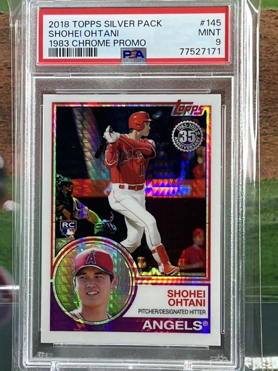 【PSA9】大谷翔平ルーキーカード 2018 Topps Chrome シルバーパック　1983デザイン復刻版レアカード 祝!アリーグMVP!