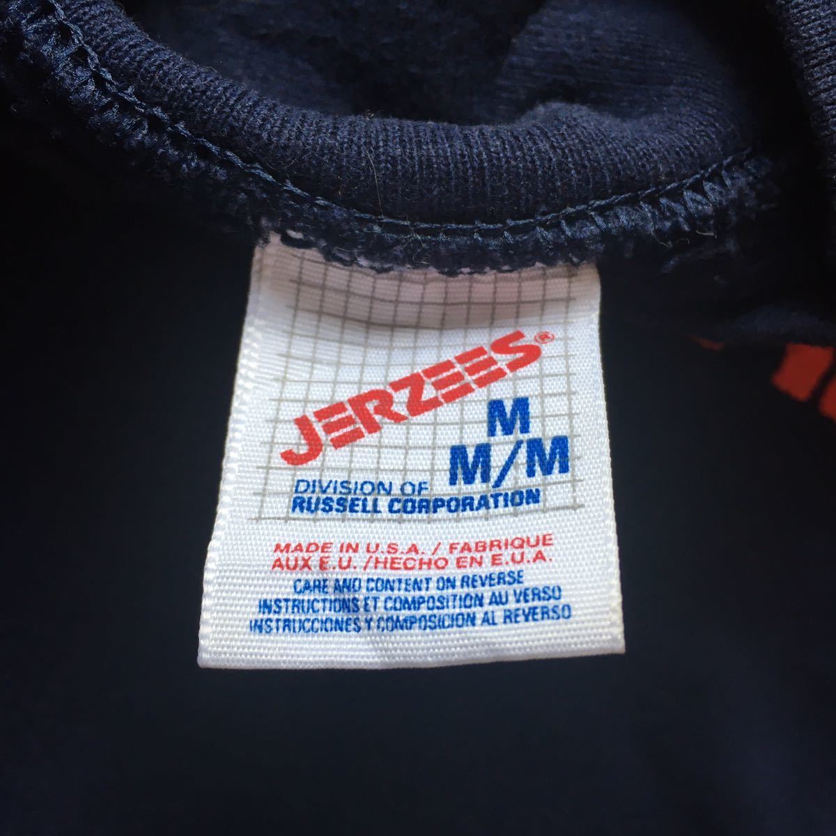 ★【 JERZEES 】★ Made in USA 80's ビンテージ プリントスエットクルー★サイズM★i831_画像4