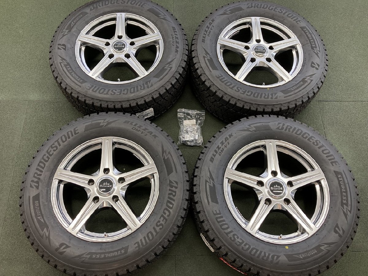 ★新品未使用 BS DM-V3付☆美品Granverd 18in 8.5J +50 5穴PCD150 ブリヂストン ブリザック DM-V3 285/60R18☆ランクル 100 200★_画像1