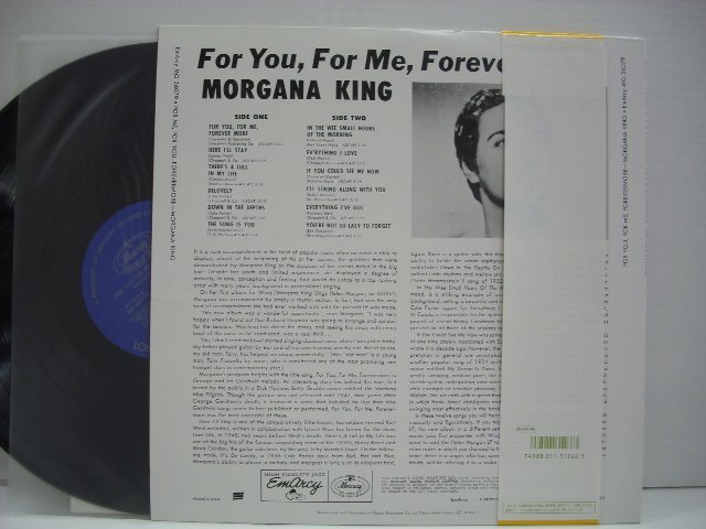 [帯付LP] MORGANA KING / FOR YOU FOR ME FOREVER MORE / モーガナ・キング / 日本フォノグラム SJ-19624 ◇r50912_画像2