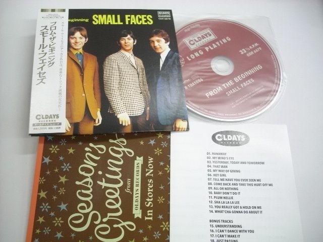 [帯付紙ジャケCD] SMALL FACES スモール・フェイセズ / FROM THE BEGINNING フロム・ザ・ビギニング 国内 オールデイズ ODR6679 ◇r50918_画像1