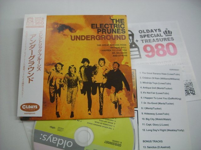 [帯付紙ジャケCD] THE ELECTRIC PRUNES / UNDERGROUND エレクトリック・プルーンズ 国内盤 オールデイズ ODRS98007 ◇r50918_画像1