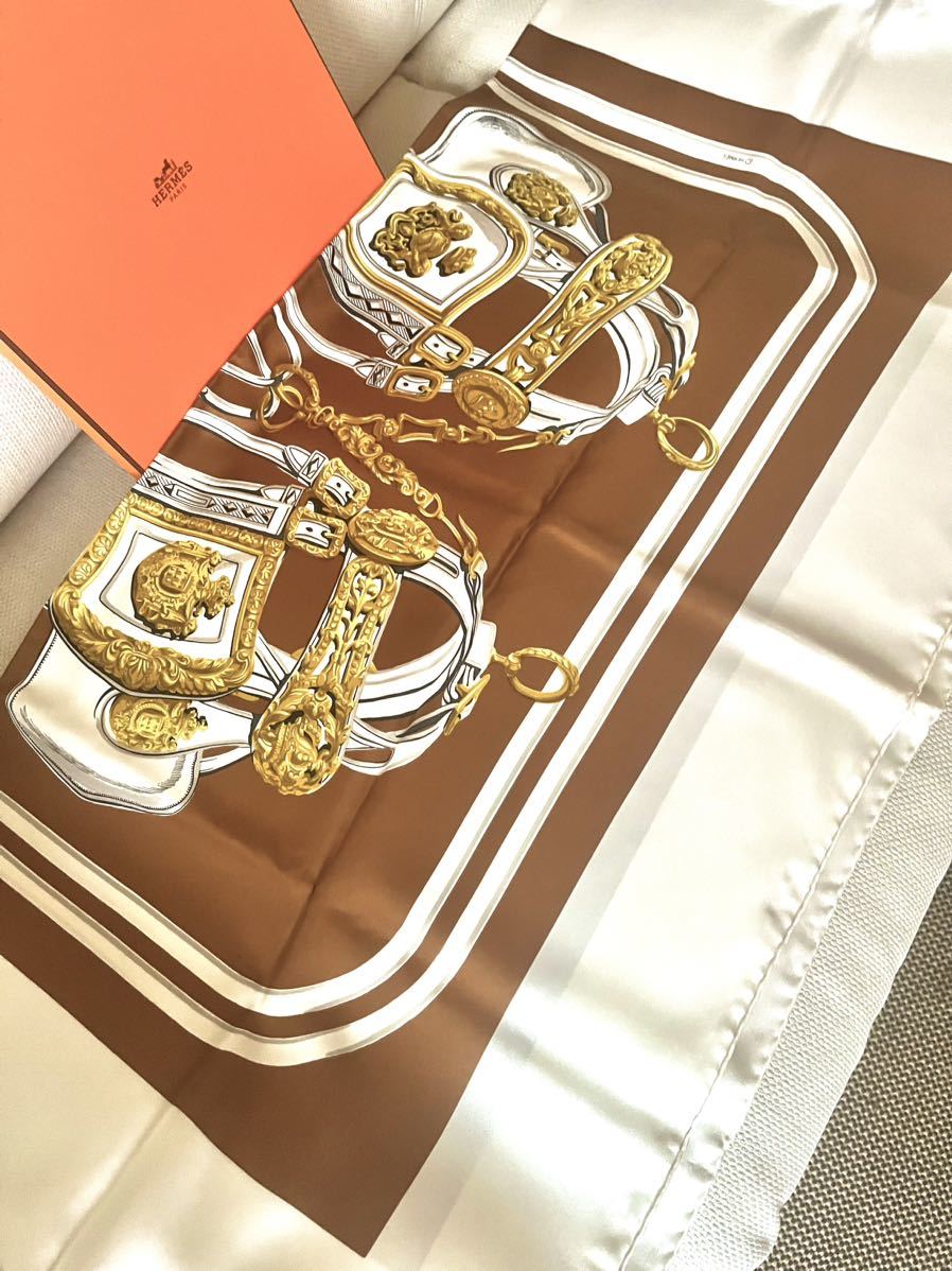 HERMES★エルメス［BRIDES de GALA］カレ90スカーフ新品_画像2