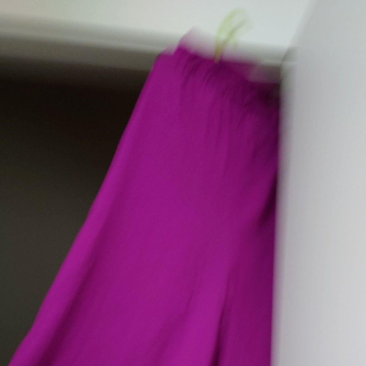 激セール　春夏格好いい素敵　ワイドパンツ　赤紫色　共布ベルト付　