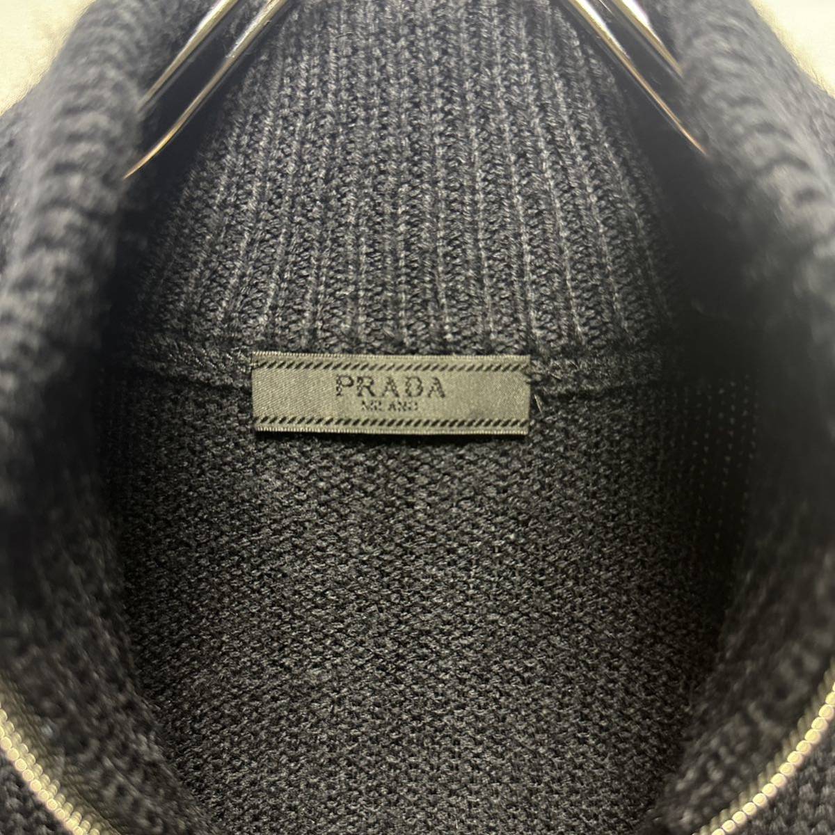 希少◇PRADA プラダ カーディガン 22AW ニット ウール カシミヤ メンズ