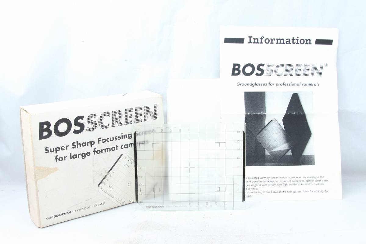 限定製作】 GLASS GROUND BOSSCREEN 美品☆BOS FOCUS ##8431 元箱付