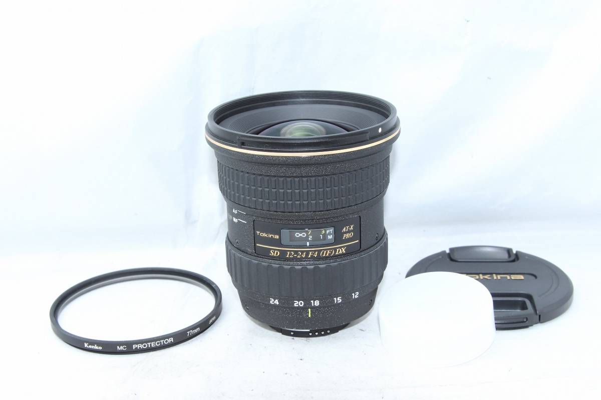 値下げ〇トキナー Tokina AT-X PRO SD 12-24mm F4 IF DX Nikon ニコン用 超広角ズームレンズ APS-C 対応 極上品♪ ##8502/32_画像1