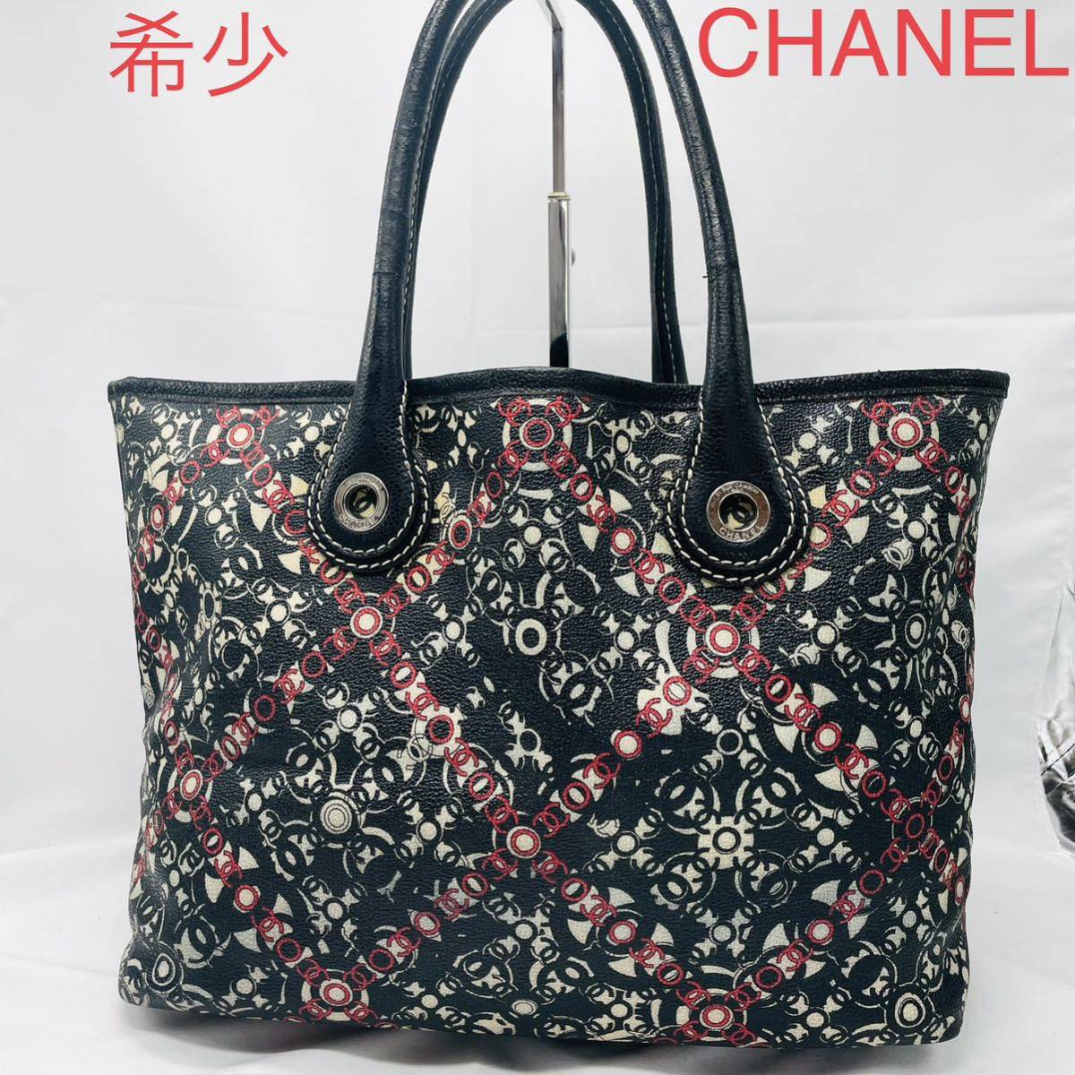 希少　CHANEL シャネル　ココトラベル トートバッグ ココマーク　シール有