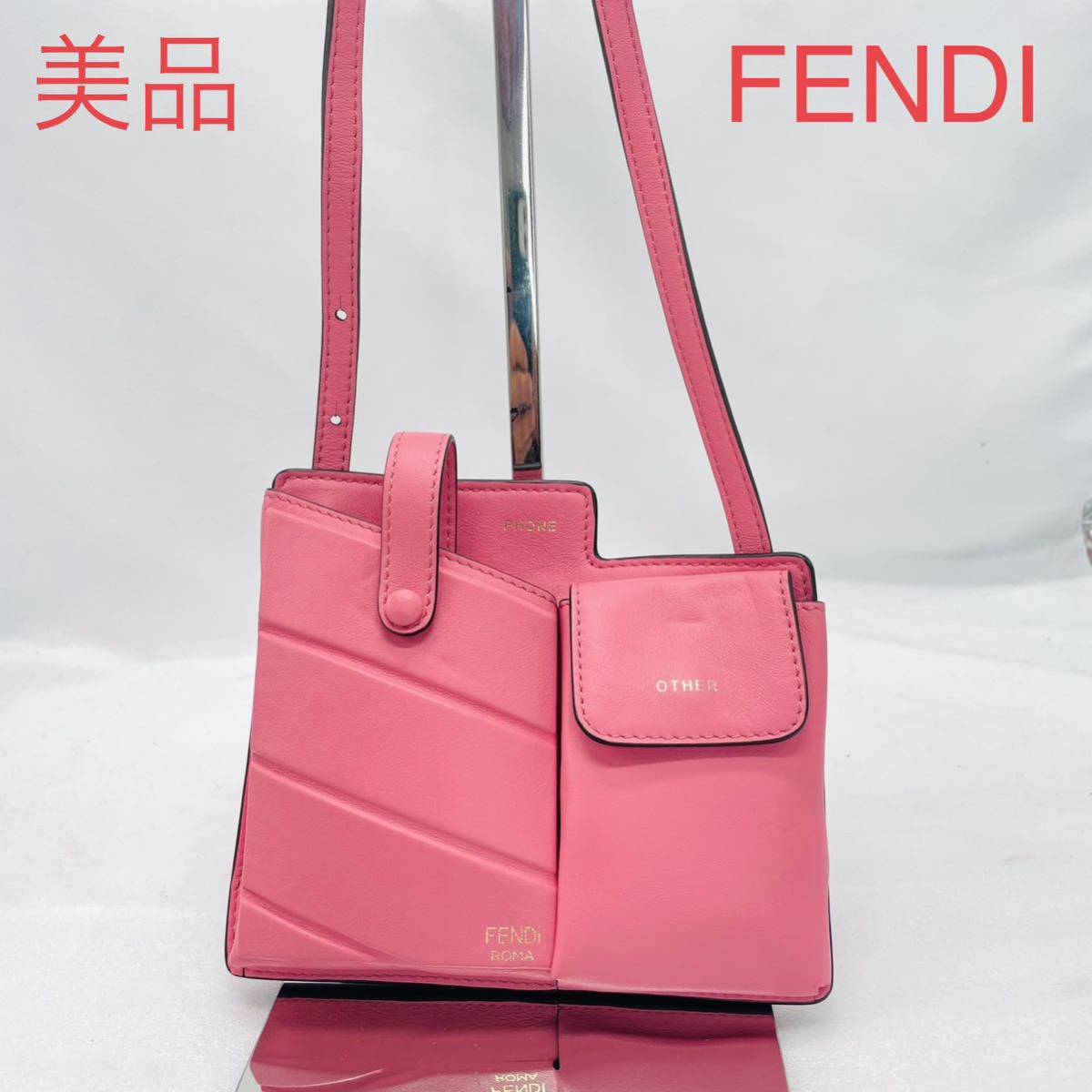 美品 FENDI フェンディ ショルダーバッグ フォンショルダー ミニバッグ