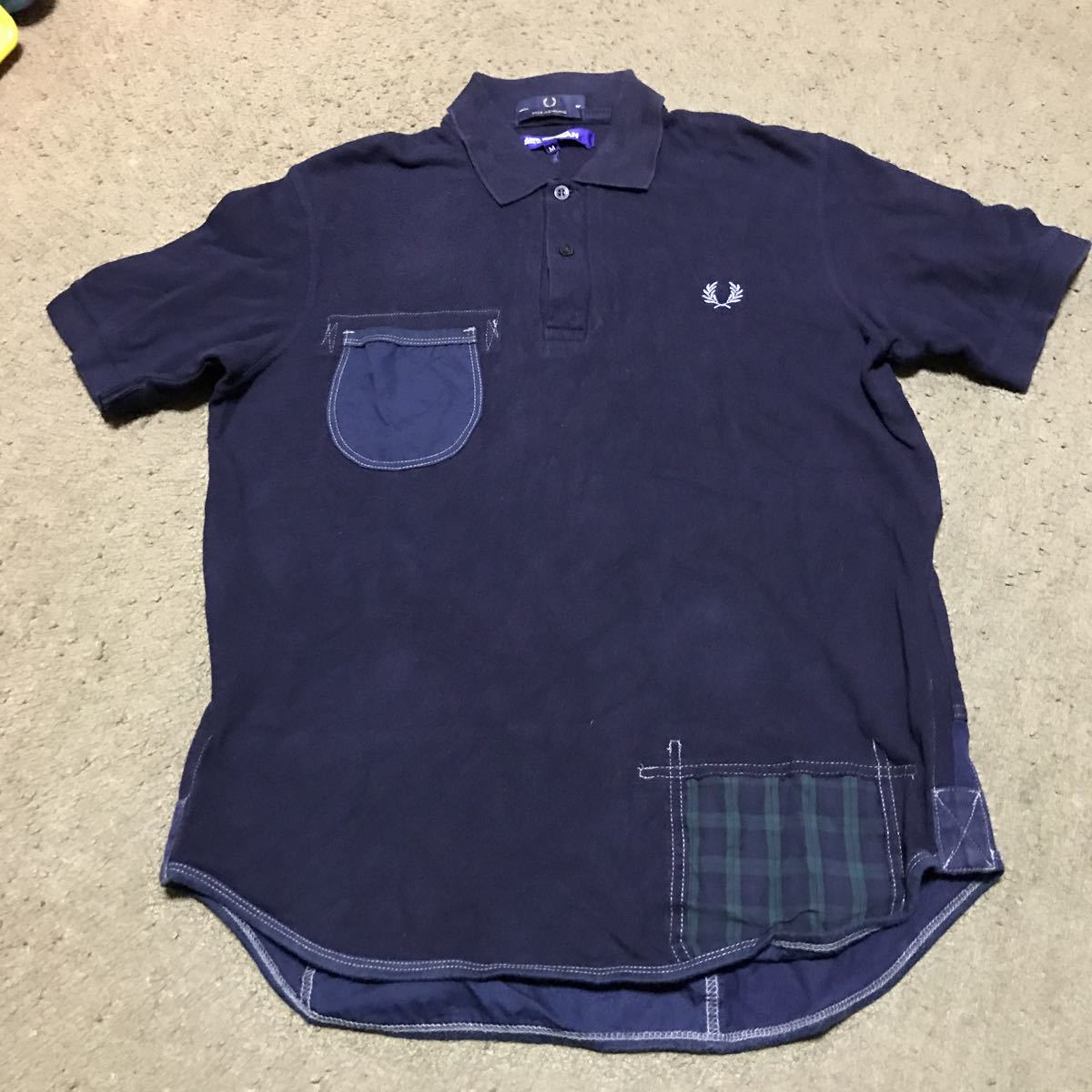  Junya Watanabe × Fred Perry polo-shirt with short sleeves M/JUNYA WATANABE special order FRED PERRY limitation collaboration complete sale 