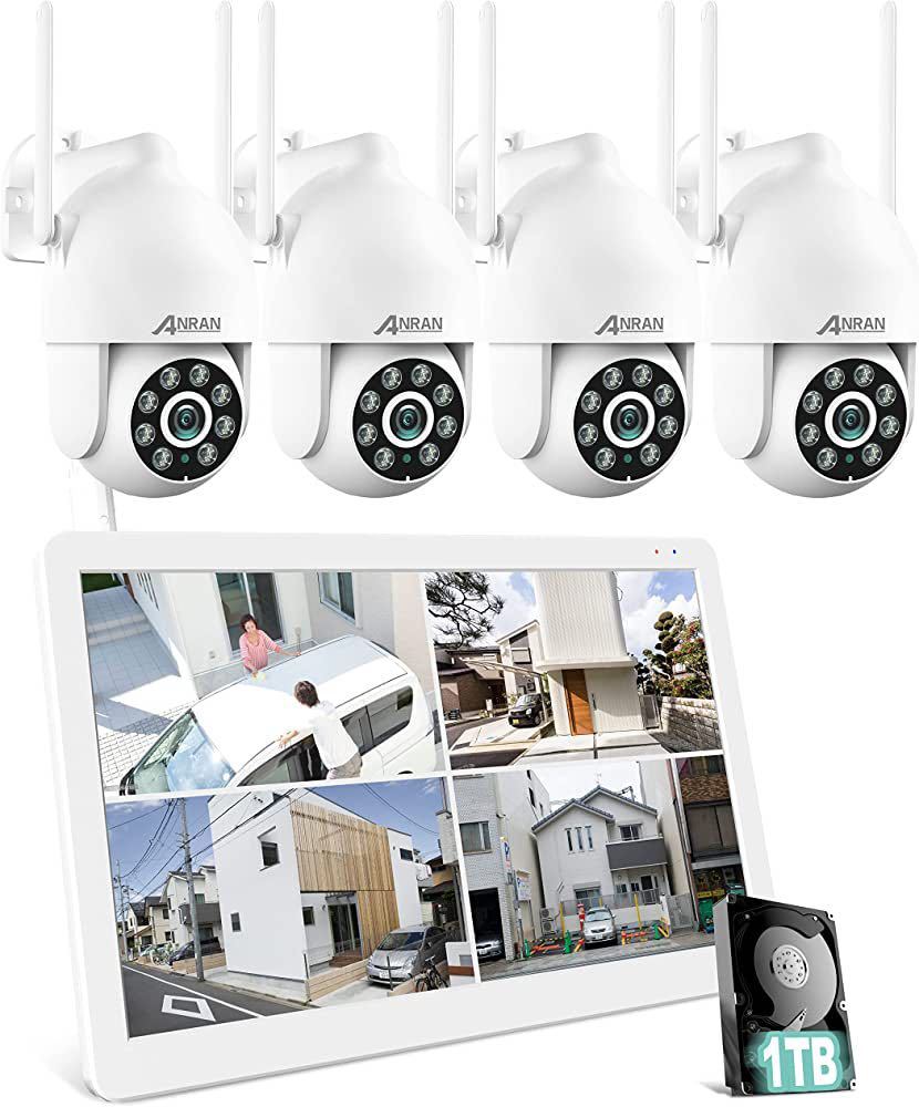 500 ten thousand pixels *360° all direction monitoring * nighttime color photographing ] security camera wireless outdoors wireless security camera set 10 -inch one body video recording machine nighttime color 