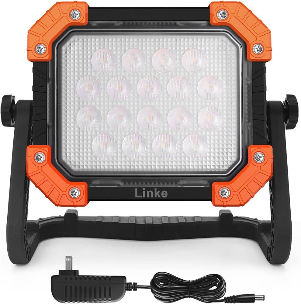 投光器 作業灯 ワークライト 集魚灯 LEDライト 充電式 6000LM 200W相当 IP66防水