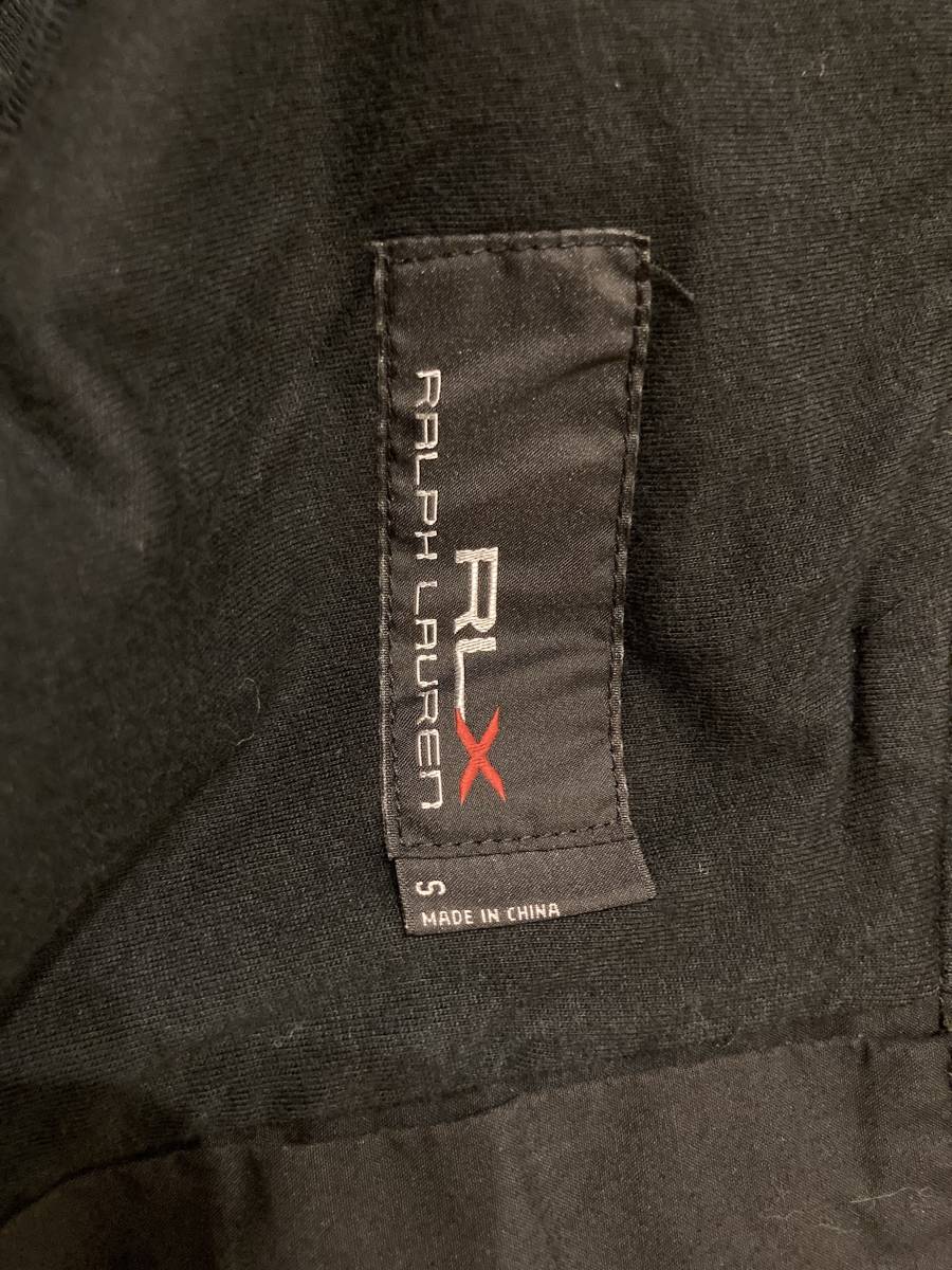 RLX Side Zip Cotton Pants Black S USED POLO RALPH LAUREN ポロ ラルフローレン サイド ジップ コットン パンツ ブラック_画像4
