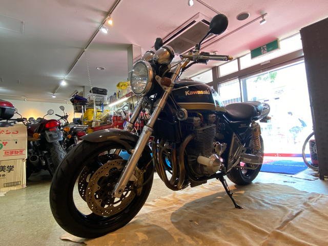 □ 希少！ KAWASAKI ZEPHYR 1100 ZRT10A カワサキ ゼファー1100 1100cc 1993年式 ブラック 実動! 美車! フルカスタム バイク 札幌発 ★_画像4