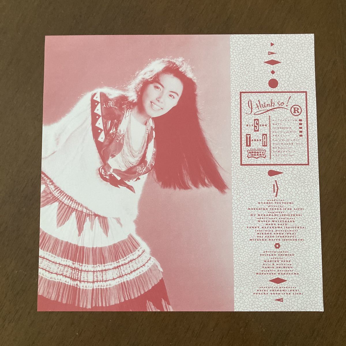 田中律子 I Think So!/LP/ 極美品/見本盤_画像3