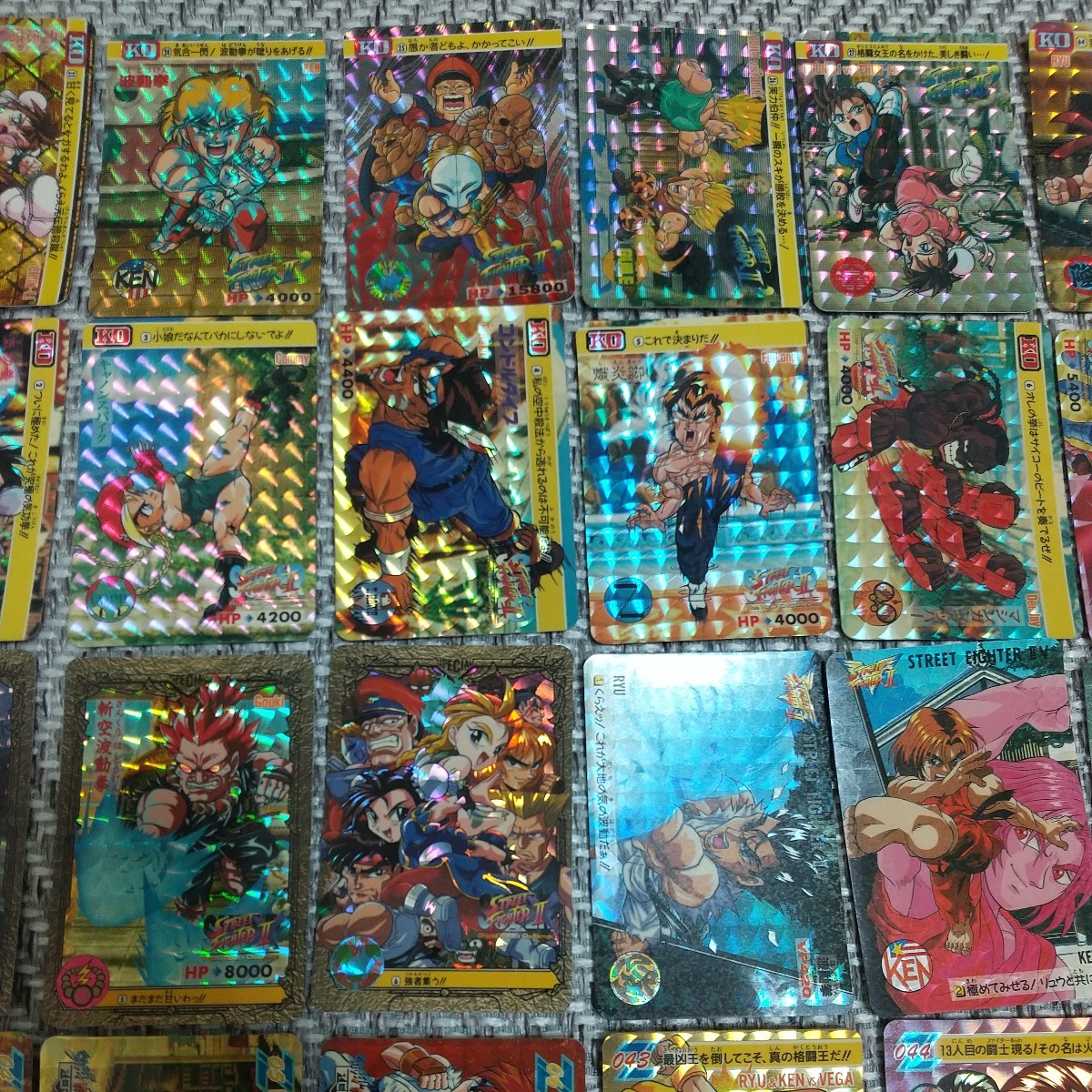 当時もの バンダイ ストリートファイター カードダス 60種 キラカード STREET FIGHTER BANDAI キラ カード いろいろ 大量の画像4