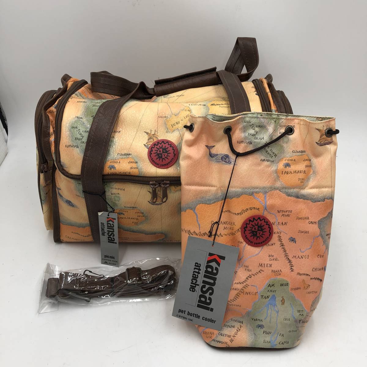 未使用品】☆山本寛斎☆Kansai attache ピクニックセット バッグ 未使用品】☆山本寛斎☆Kansai attache ピクニックセット バッグ