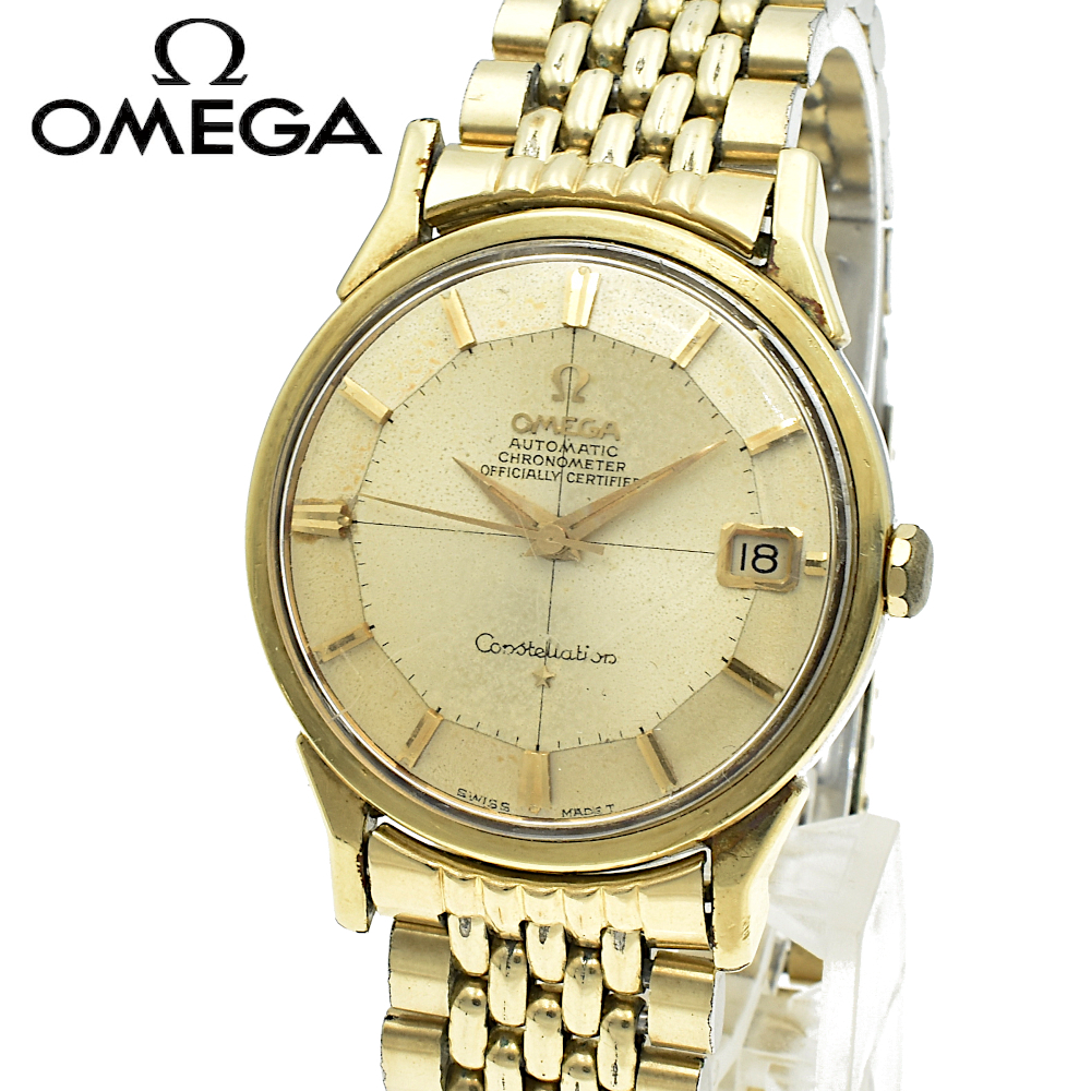 OMEGA オメガ コンステレーション 12角 Ref.168.005 Cal.561 自動巻き メンズ腕時計 シルバー×ゴールド