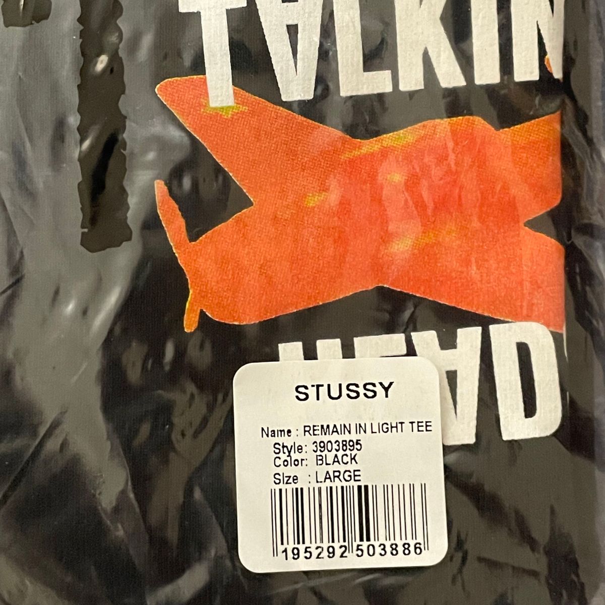 Stussy x Talking Heads Remain in Light Tee Black
