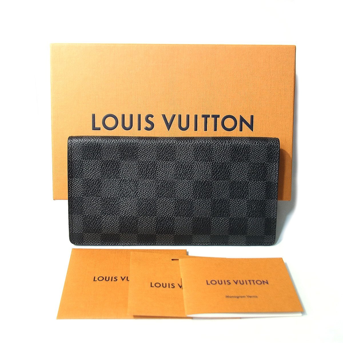 ヴィトン ポルトフォイユ・ブラザ N62665 二つ折り長財布 ダミエ・グラフィット Louis Vuitton 〓_画像8