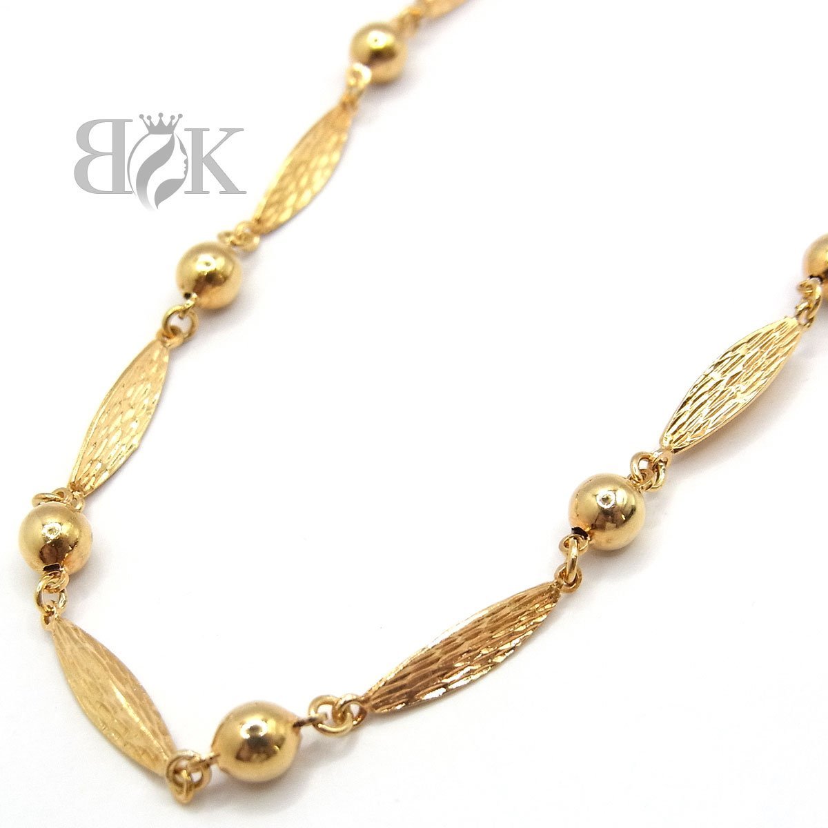 新品】 ネックレス デザイン K18 10.0g ○ ゴールド 幅:約3.5mm 長さ