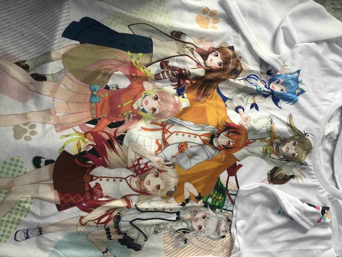 バーチャルYouTuber 有閑喫茶あにまーれ 両面フルグラフィックTシャツ _画像1