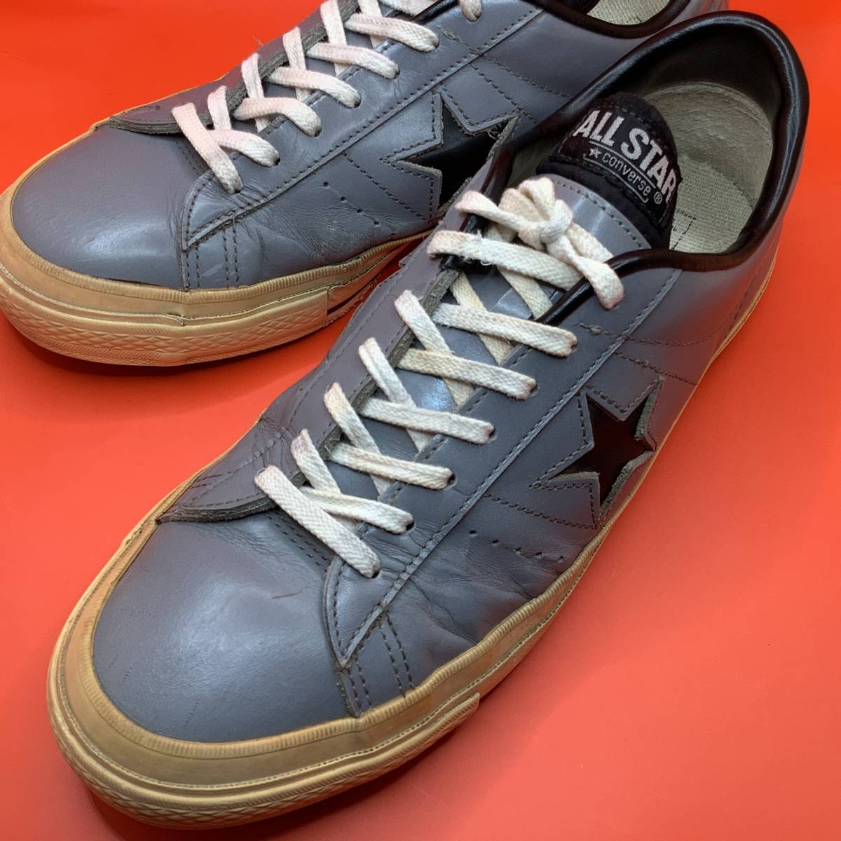 超希少 1990年代 コンバース ワンスター OX グレー×ブラック 灰色×黒