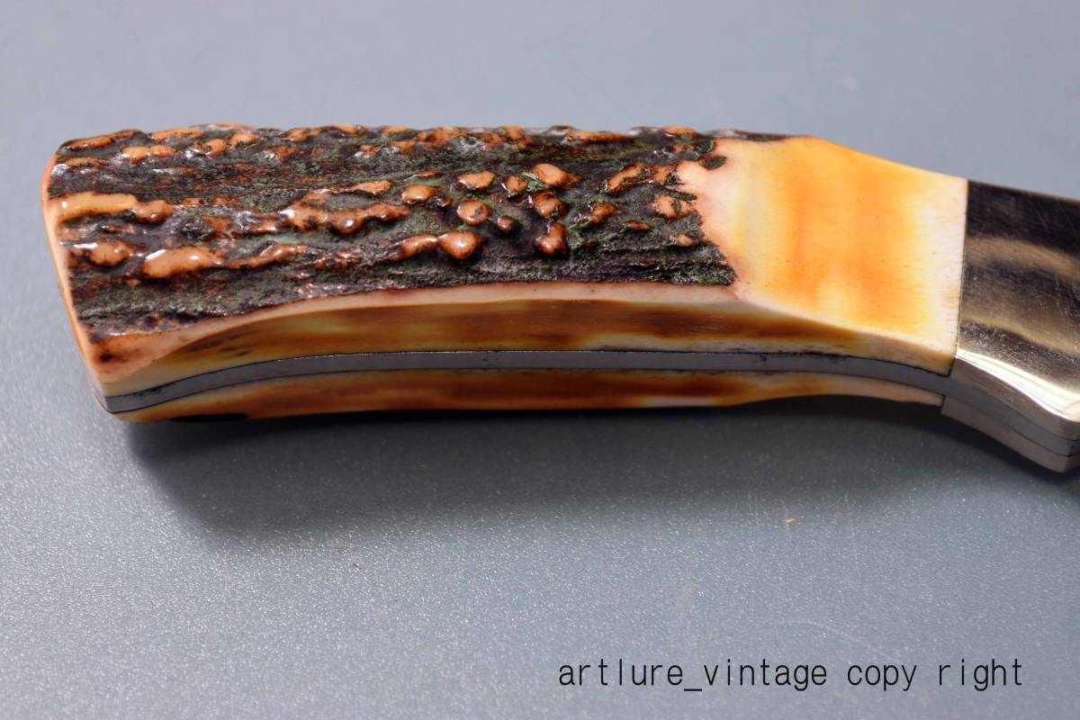 『2年保証』 575D MGC BEAR KNIFE VINTAGE ダマスカス 年代 HUNTER 3/4INCH 7 その他