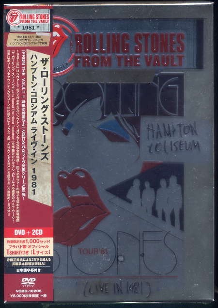 THE ROLLING STONES 「ハンプトン・コロシアム ライヴ・イン 1981」 数量限定生産盤 DVD+2CD+Tシャツ 新品 未開封