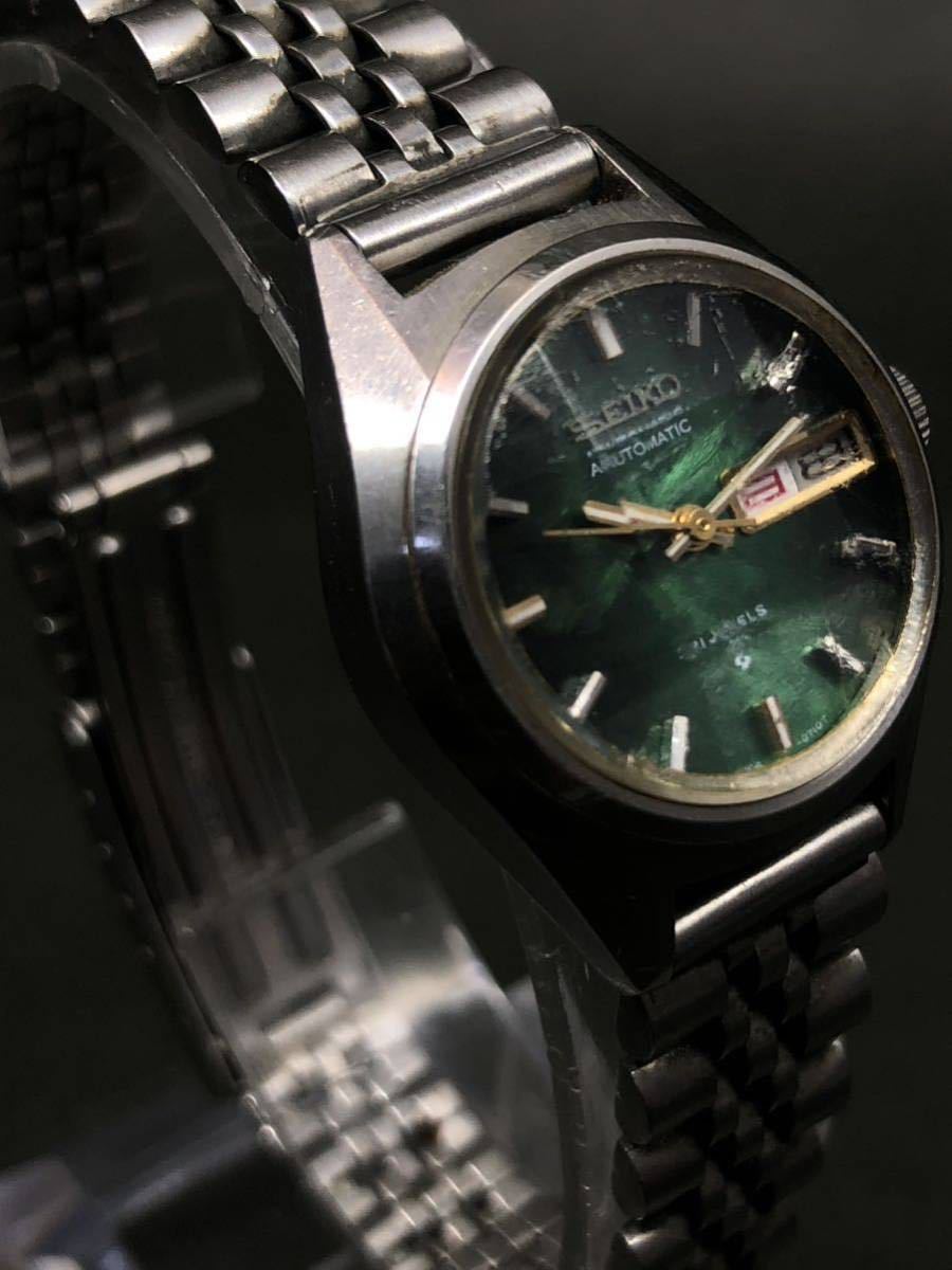 希少◆SEIKO【ジョイフル】21石自動巻◆デイデイト◆社外ブレス◆9面カットガラス◆機械測定平置き±40秒(現状数値好調)_画像3