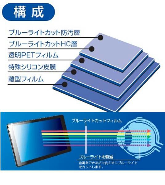 ◆送料無料◆ASUS TransBook T100TA用 液晶保護フィルム 透明ブルーライトカット 光沢 気泡レス加工 TBF-T100FLKBC