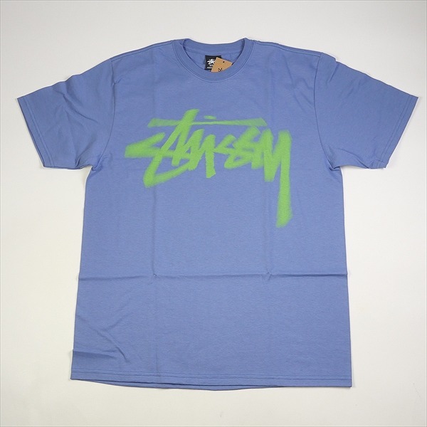 STUSSY ステューシー 23AW DIZZY STOCK TEE STORM Tシャツ 青 Size 【M】 【新古品・未使用品】 20776825