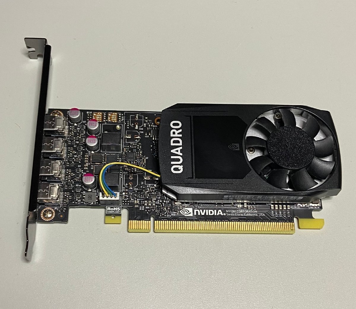 中古】NVIDIA Quadro P1000 フルハイト用ブラケット付 / GDDR5 4GB