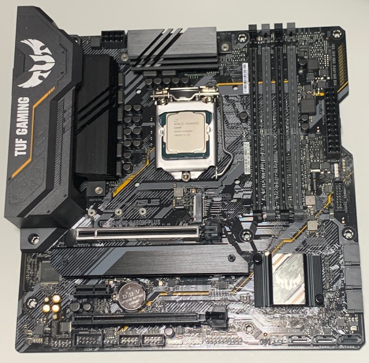 ピン修正品】ASUS TUF GAMING B460M-PLUS Celeron G5900 パネル等付属