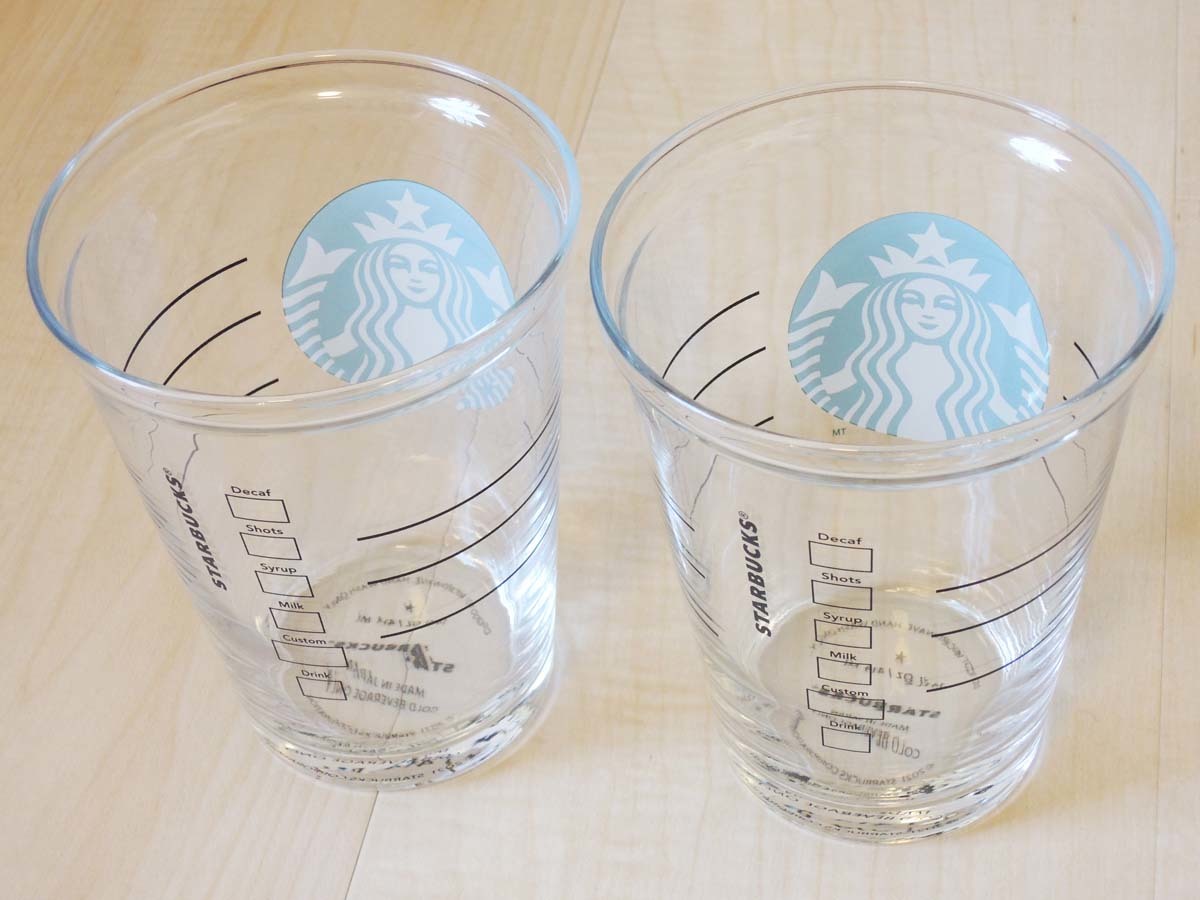 スターバックスコーヒー【コールドカップ型 グラス】未使用【Starbucks スタバ】 未使用_画像4