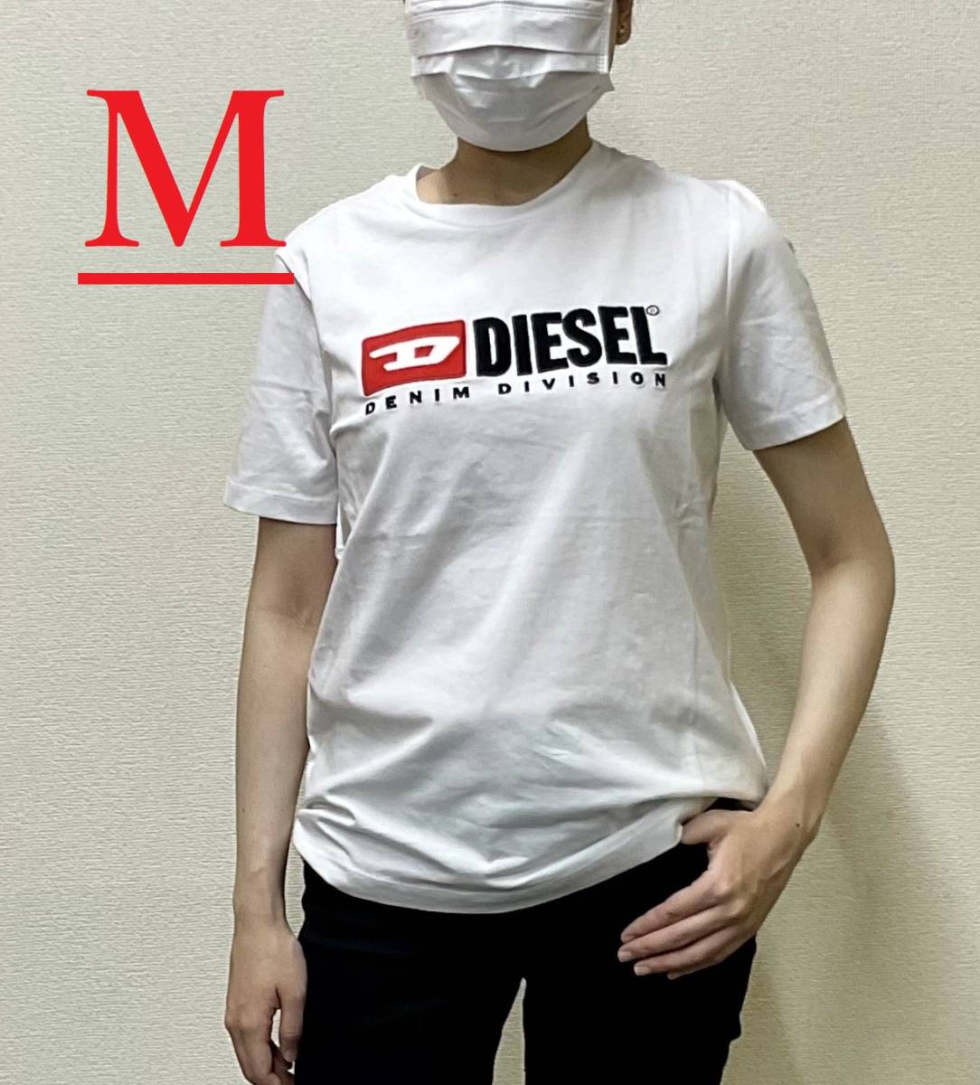 ディーゼル レディース Tシャツ 20B23 ホワイト Mサイズ 新品 タグ付き