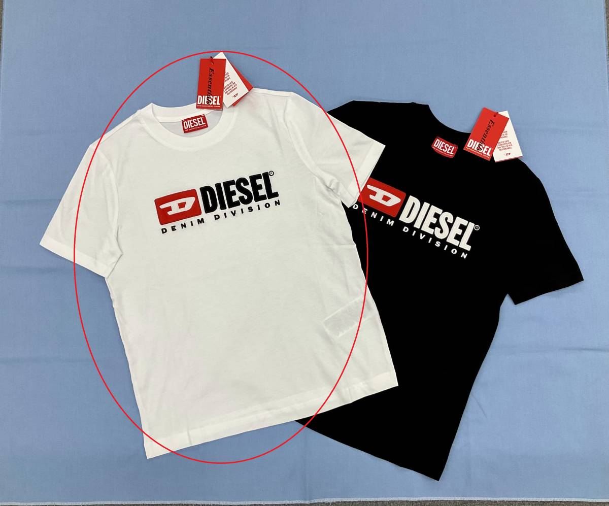 ディーゼル　レディース　Tシャツ 20B23　Sサイズ　ホワイト　新品 タグ付　ギフトにも　DIESEL　T-REG-DIV　A05033 0GRAI　リバイバル_画像3