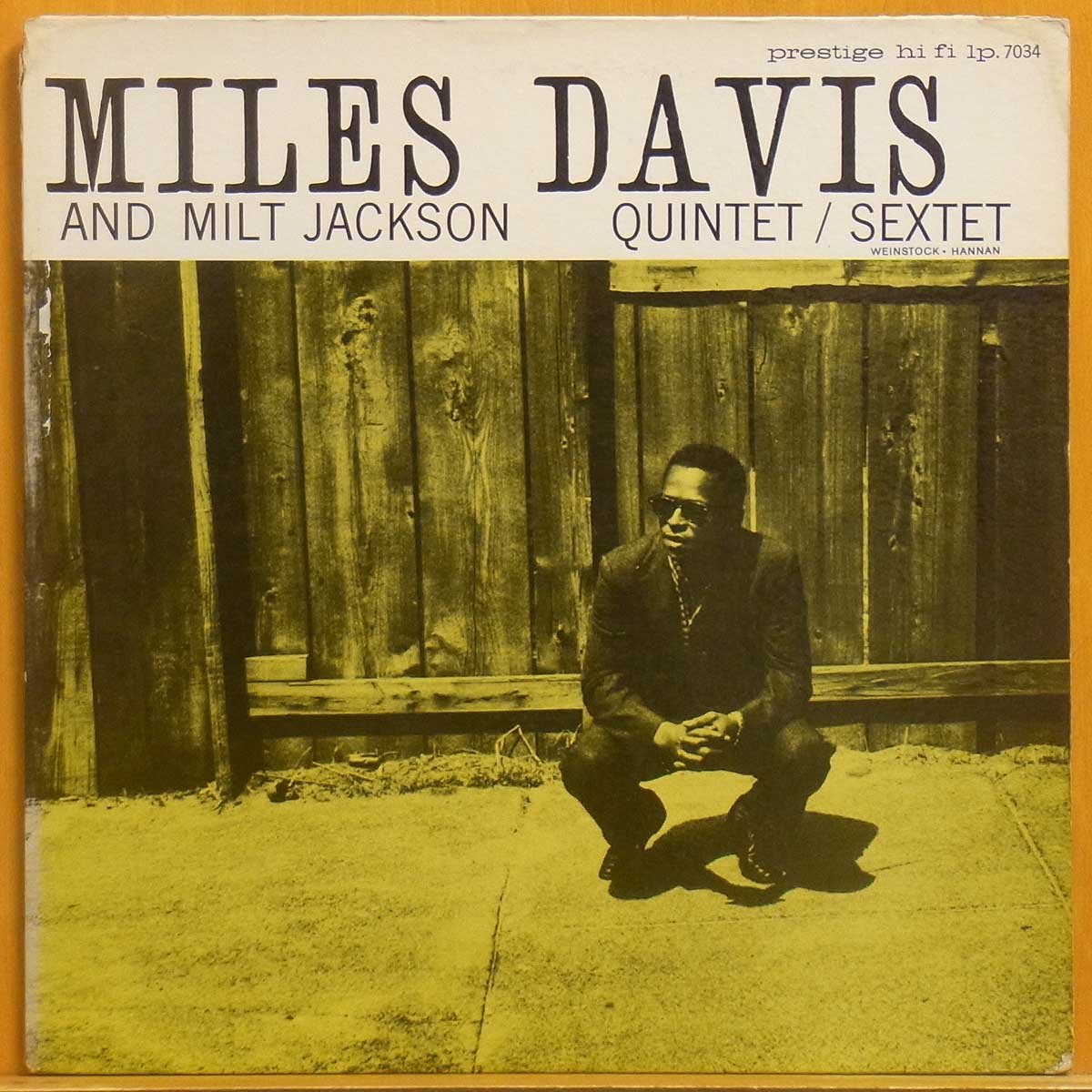 ●レア!名盤!Mono!RVG!ダブル洗浄済★Miles Davis & Milt Jackson(マイルス・デイビス)『S/T』 US Presitge初期プレスLP #61032_画像1